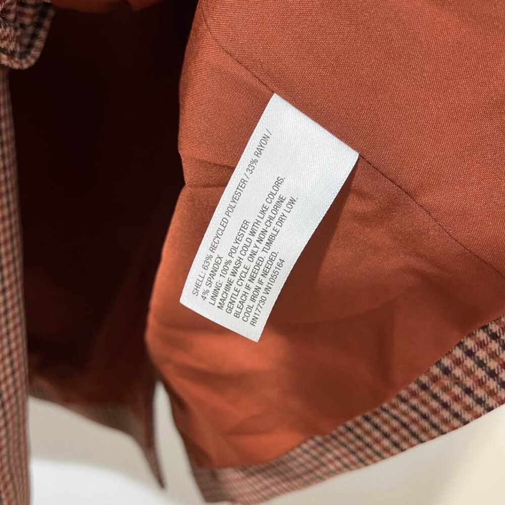 A New Day NWT Boyfriend Plaid Classic Corpcore Light Academia Blazer [size XL] - Picture 9 of 9